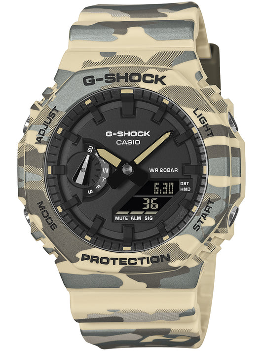 CASIO G-SHOCK GA-2100CM-5AJF Black Camouflage Green Unisex Watch