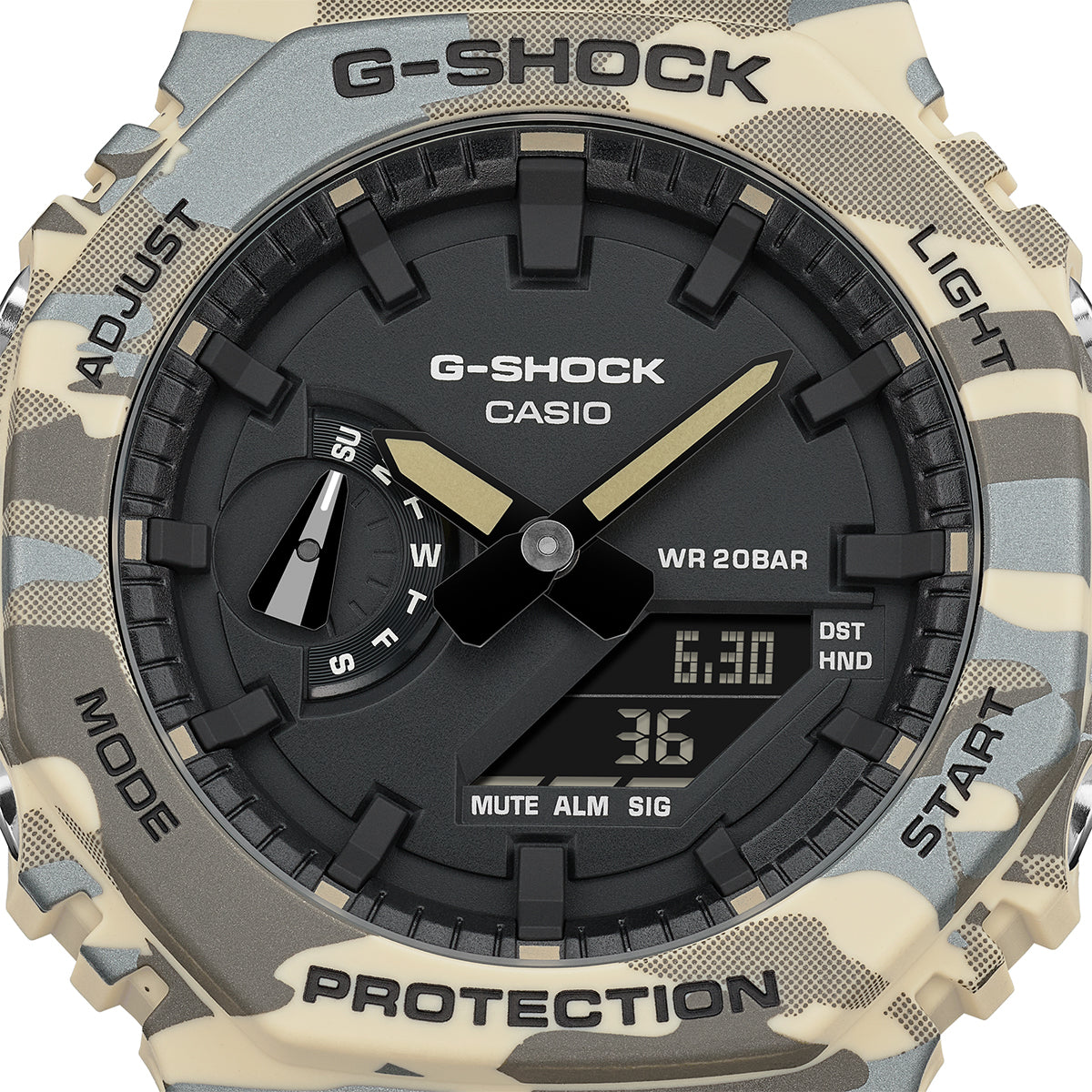CASIO G-SHOCK GA-2100CM-5AJF Black Camouflage Green Unisex Watch