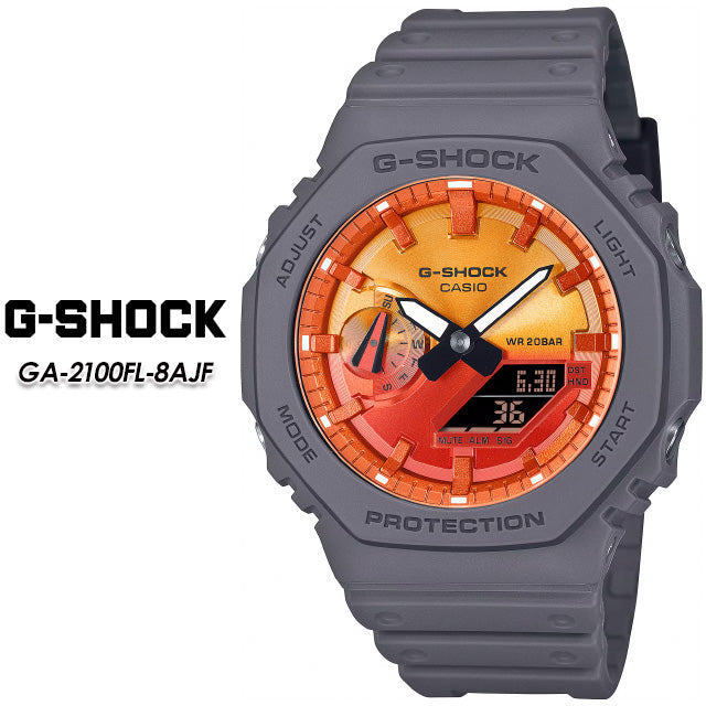 CASIO G-SHOCK GA-2100FL-8AJF Orange Ana-Digi Men's Watch