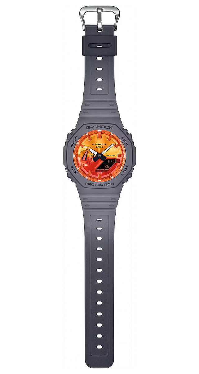 CASIO G-SHOCK GA-2100FL-8AJF Orange Ana-Digi Men's Watch