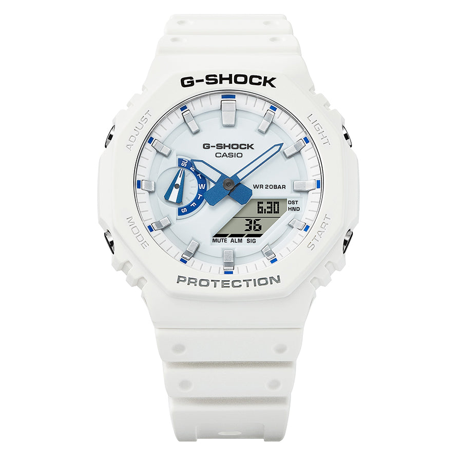 G-SHOCK GA-2100HDS-7AJF White Blue Hidden Glow Quartz Men's Watch product image