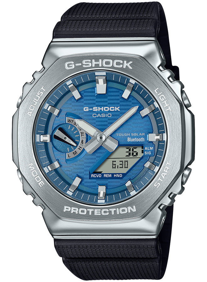 G-SHOCK G-SHOCK Bluetooth CASIO G-SHOCK GBM-2100A-2BJF Blue Solar Bluetooth Men's Watch Solar quartz