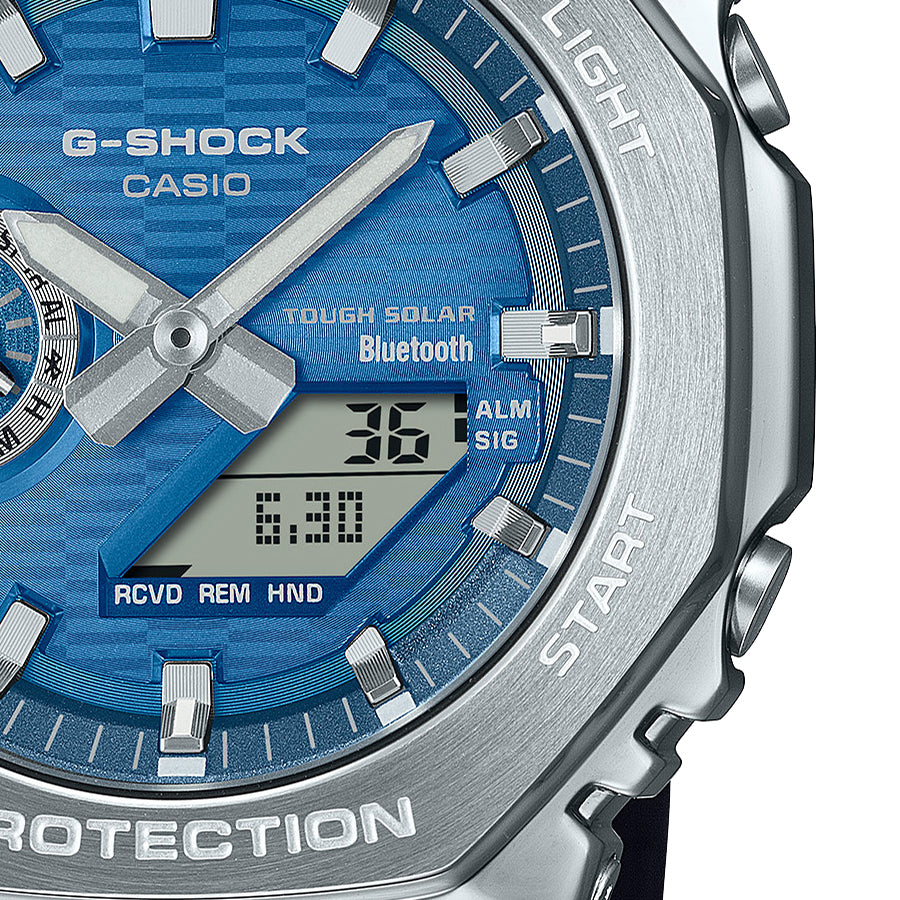 G-SHOCK G-SHOCK Bluetooth CASIO G-SHOCK GBM-2100A-2BJF Blue Solar Bluetooth Men's Watch Solar quartz