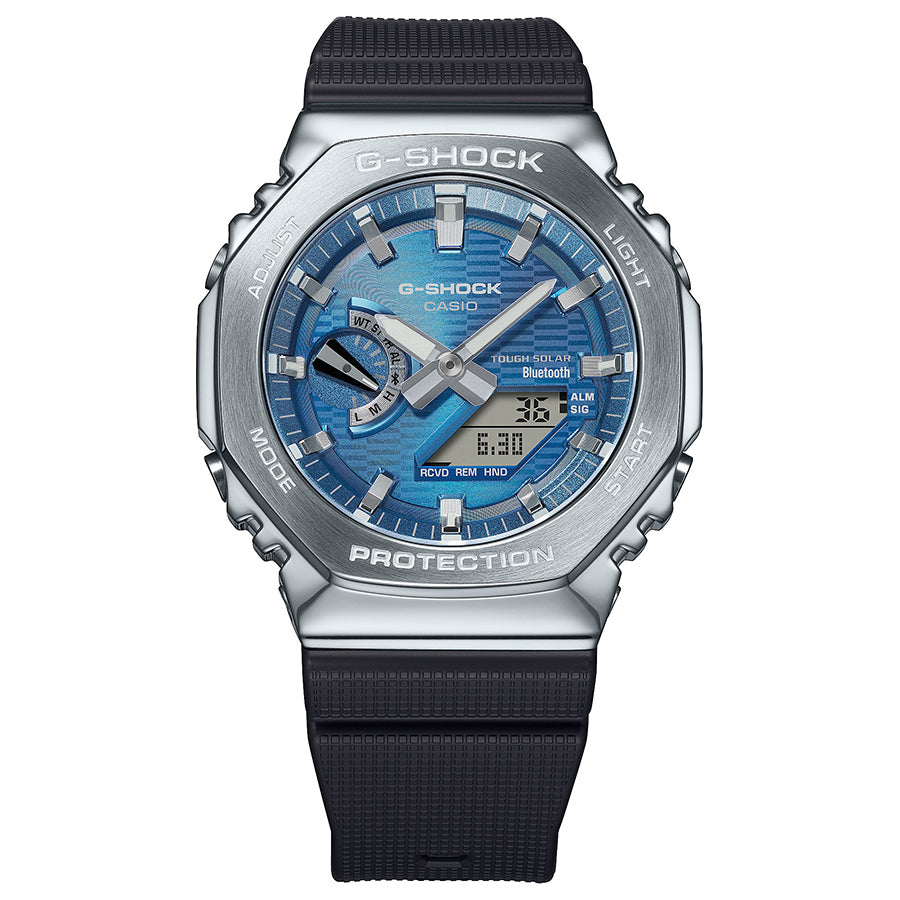 G-SHOCK G-SHOCK Bluetooth CASIO G-SHOCK GBM-2100A-2BJF Blue Solar Bluetooth Men's Watch Solar quartz