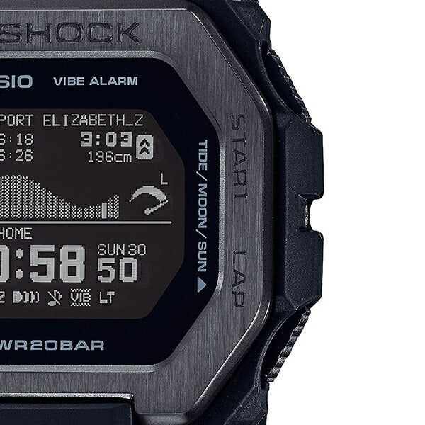 CASIO G-Shock G-Lide GBX-100NS-1JF Moon Tide Data Black Men's Watch