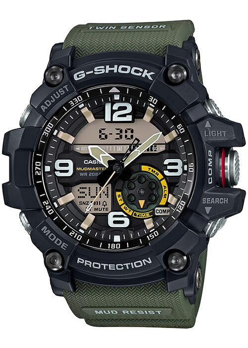 G-SHOCK MUDMASTER GG-1000-1A3JF Black Green Twin Sensor Men's Watch product image