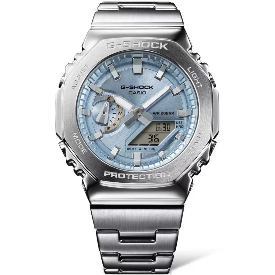 CASIO G-SHOCK GM-2110D-2AJF Blue Stainless Steel Men's Watch