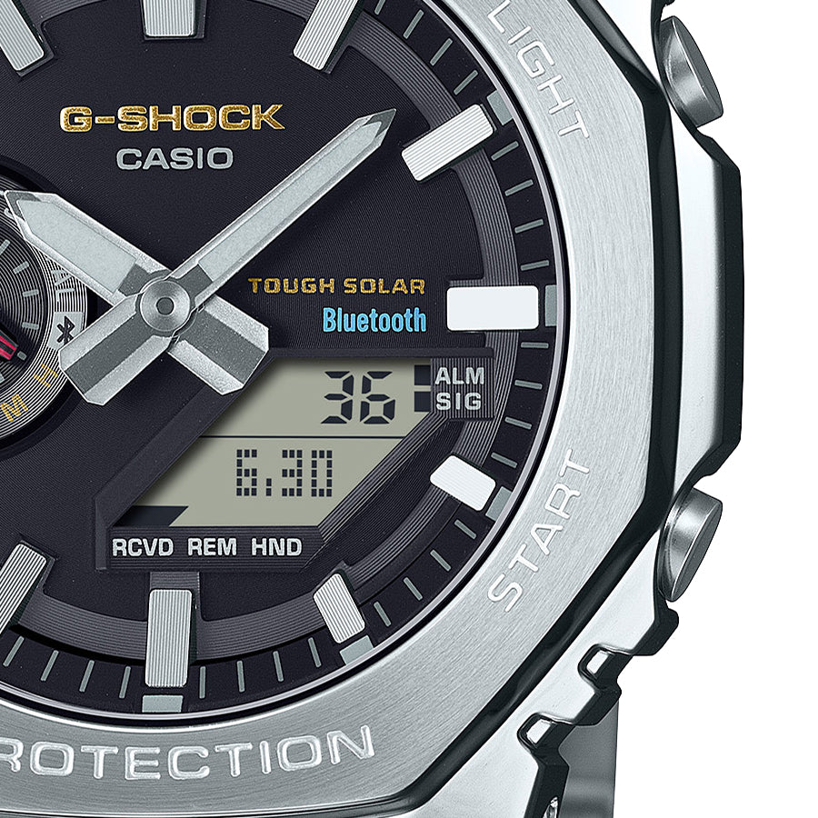 CASIO G-SHOCK GM-B2100SD-1CJF Silver Black Solar Bluetooth Men's Watch