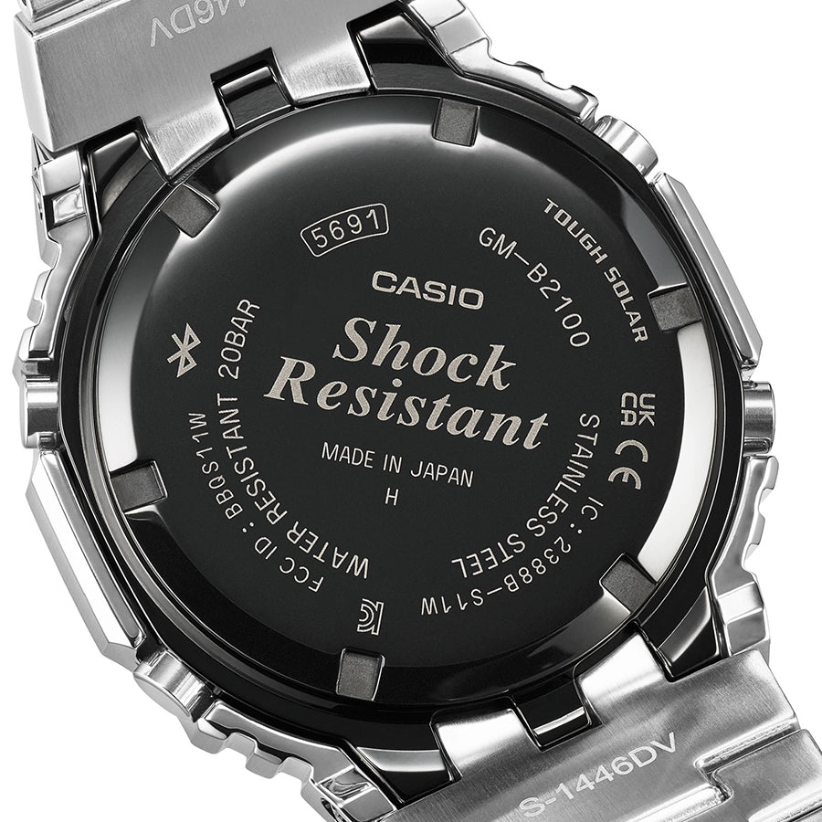 CASIO G-SHOCK GM-B2100SD-1CJF Silver Black Solar Bluetooth Men's Watch