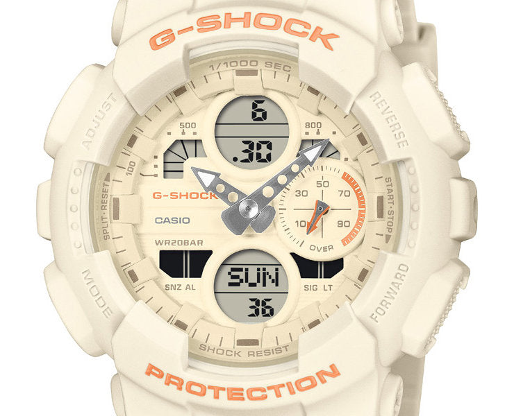G-SHOCK GMA-S140-7AJF Ivory White Orange Quartz Women's Watch product image