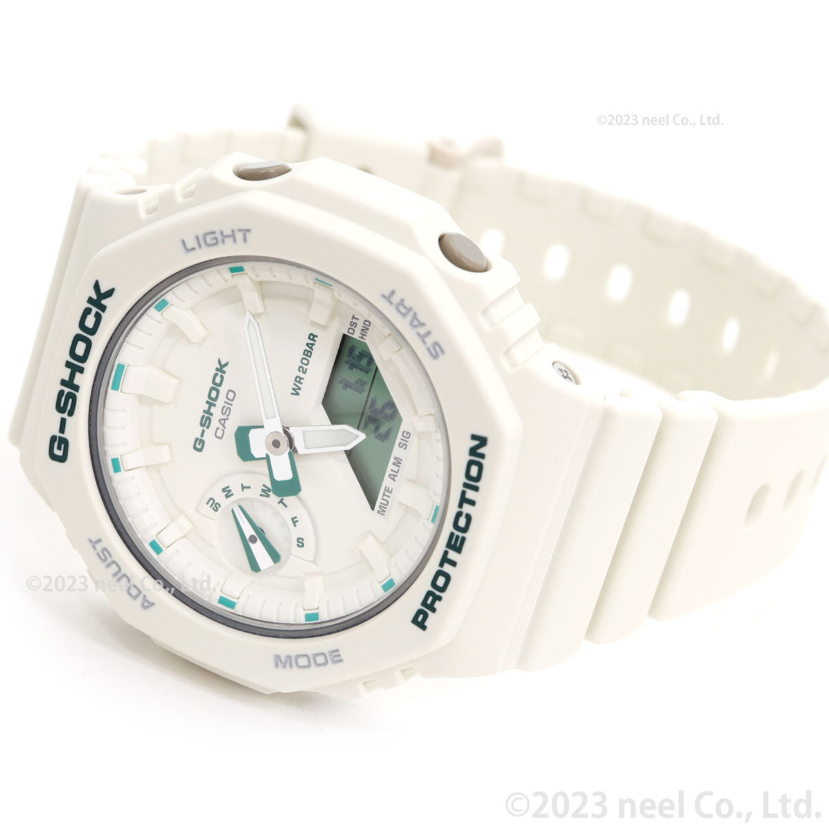 CASIO G-SHOCK GMA-S2100GA-7AJF White Chrono Alarm Women's Watch