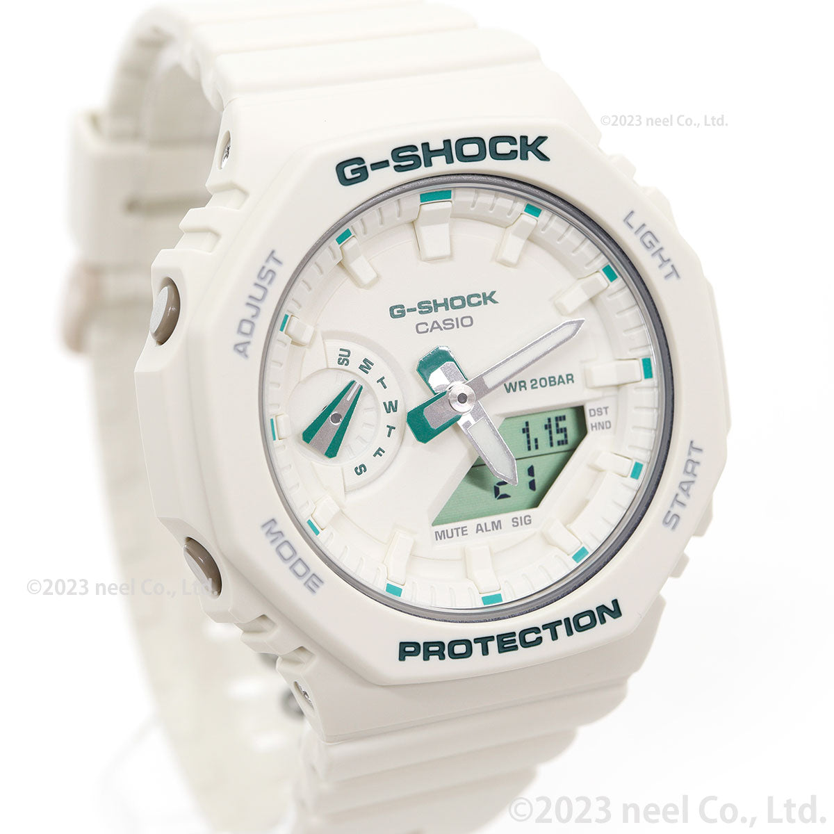 CASIO G-SHOCK GMA-S2100GA-7AJF White Chrono Alarm Women's Watch