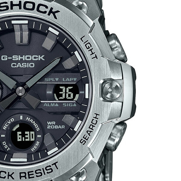 CASIO G-SHOCK G-STEEL GST-B400D-1AJF Black Silver Men's Watch