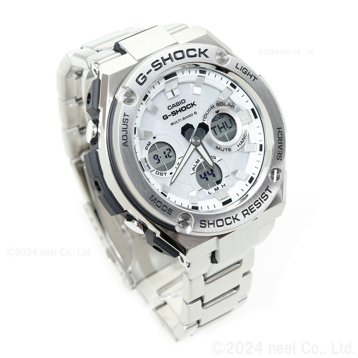 CASIO G-SHOCK G-STEEL GST-W110D-7AJF White Solar Radio Men's Watch