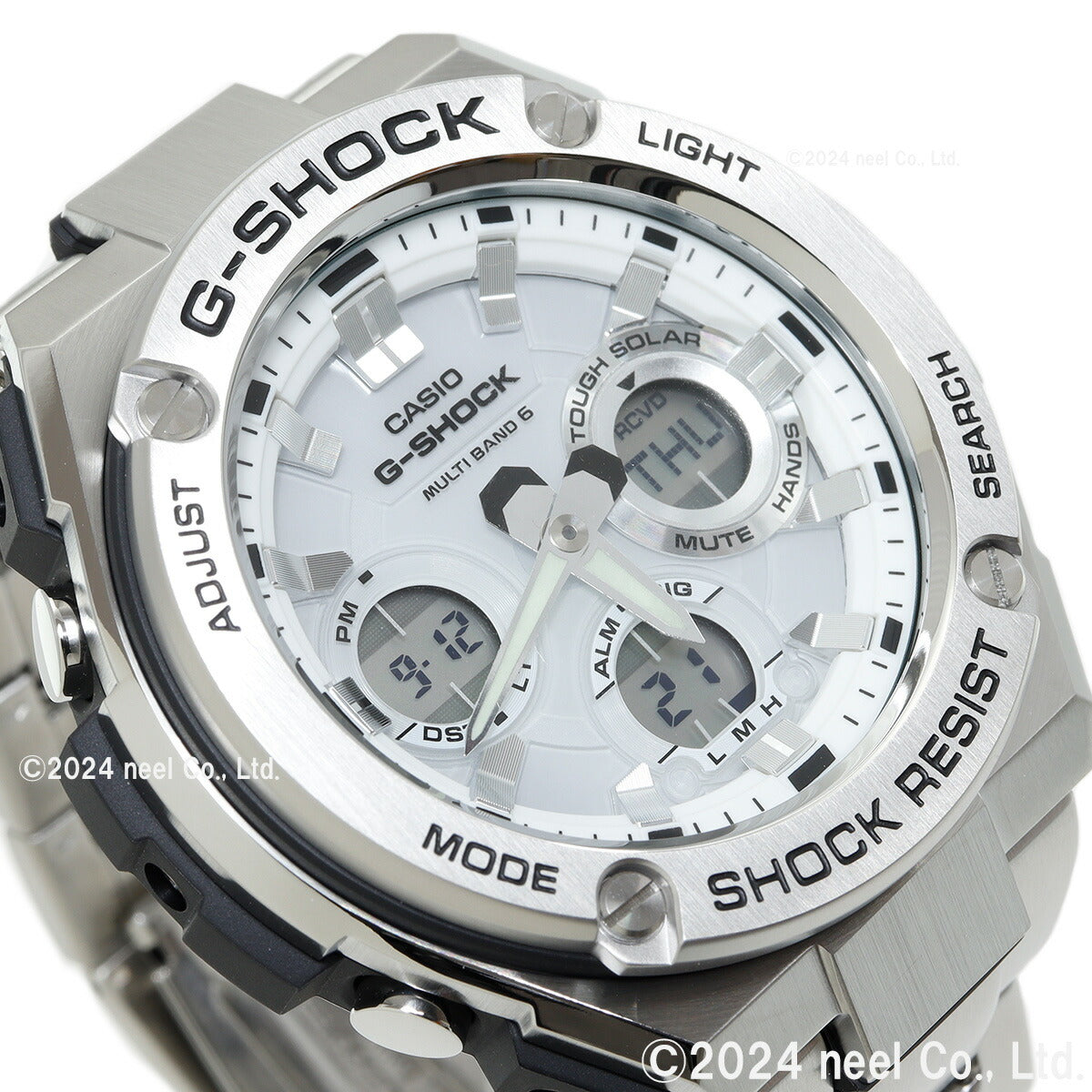 CASIO G-SHOCK G-STEEL GST-W110D-7AJF White Solar Radio Men's Watch