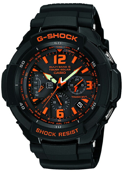 CASIO G-SHOCK GRAVITYMASTER GW-3000B-1AJF Black Orange Men's Watch