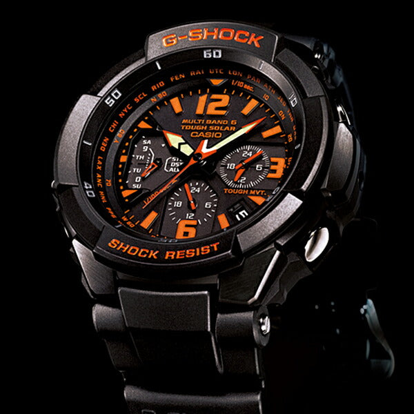 CASIO G-SHOCK GRAVITYMASTER GW-3000B-1AJF Black Orange Men's Watch