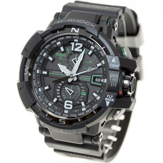 CASIO G-SHOCK GW-A1100-1A3JF Black Green Sky Cockpit Men's Watch