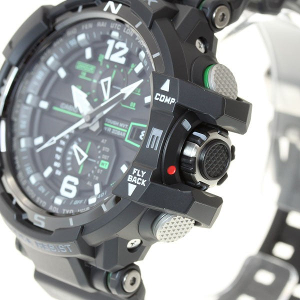 CASIO G-SHOCK GW-A1100-1A3JF Black Green Sky Cockpit Men's Watch