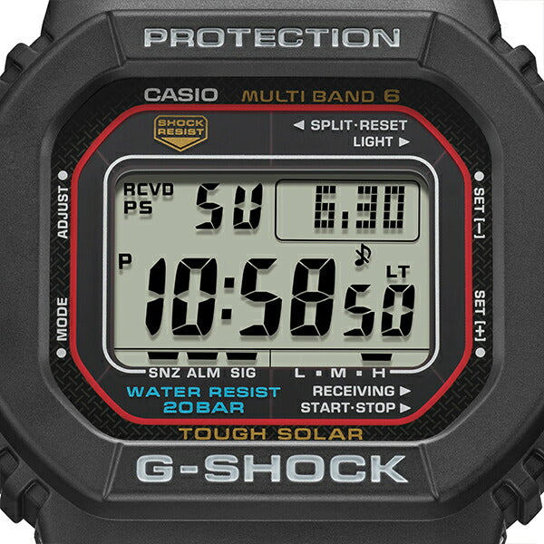 CASIO G-SHOCK GW-M5610U-1JF Black Red Waterproof Solar Men's Watch
