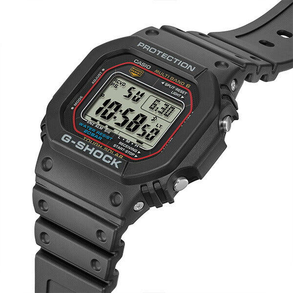 CASIO G-SHOCK GW-M5610U-1JF Black Red Waterproof Solar Men's Watch