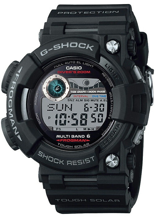 CASIO G-SHOCK FROGMAN GWF-1000-1JF Black Red Multiband 6 Men's Watch