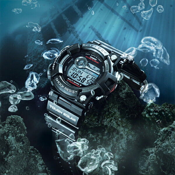 CASIO G-SHOCK FROGMAN GWF-1000-1JF Black Red Multiband 6 Men's Watch