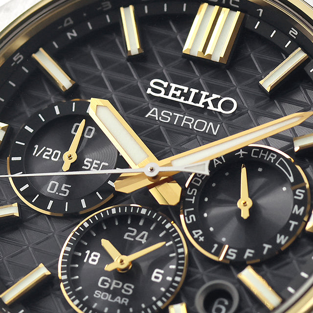 SEIKO Astron HAB003J Black Chronograph GPS Men's Watch