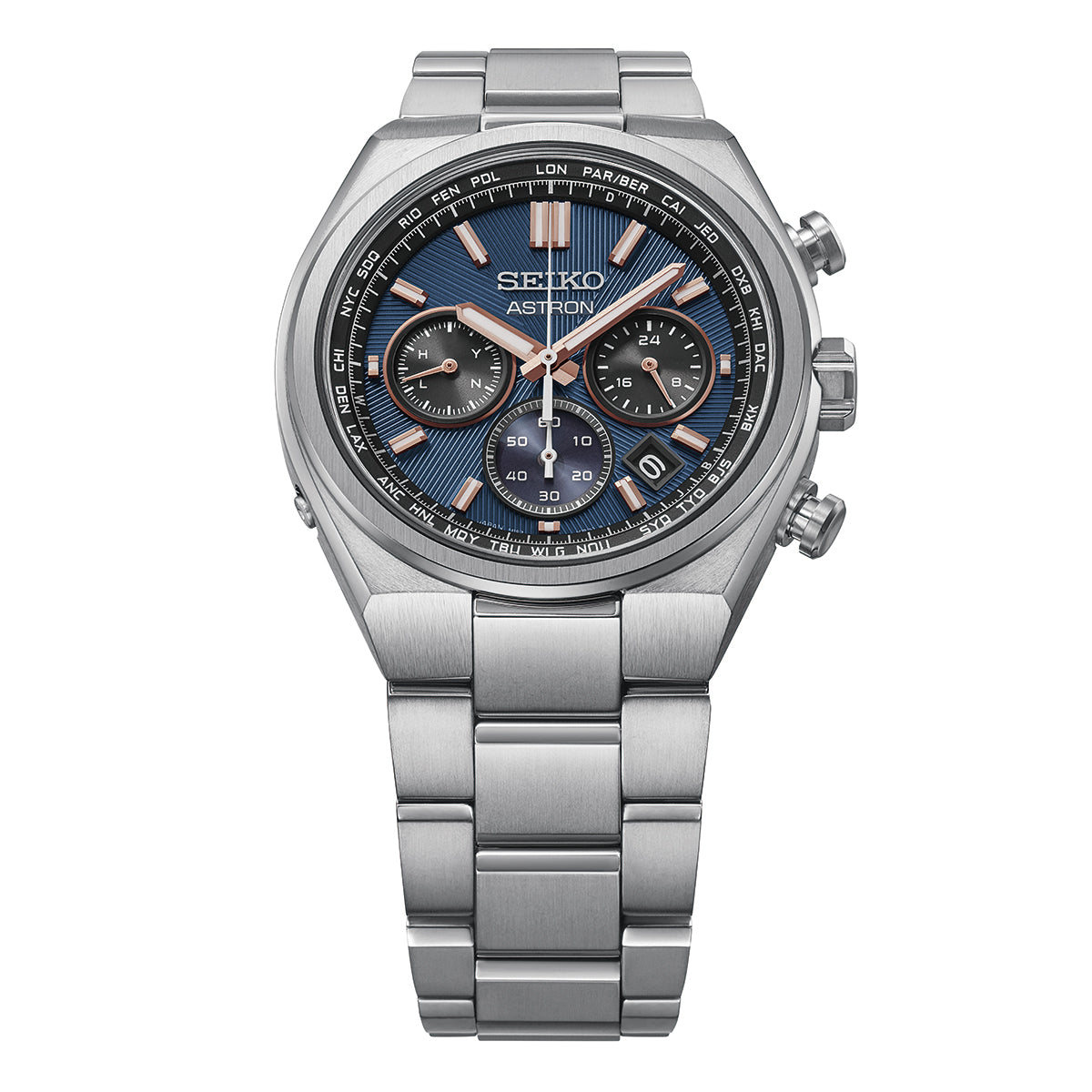 SEIKO ASTRON HAD001J Blue Solar Radio-Controlled Titanium Men's Watch