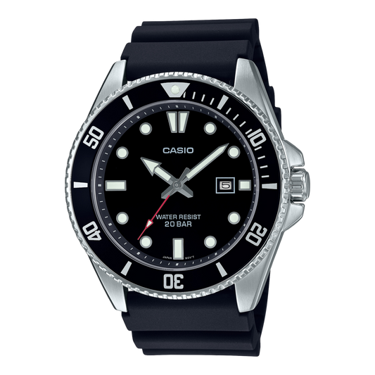 CASIO MDV-107-1A1JF Black Diver Style Quartz Men's Watch product image