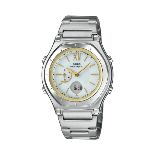 CASIO wave ceptor LWA-M160D-7A2JF White Solar Radio Women's Watch product image