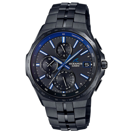 CASIO OCEANUS Manta OCW-S5000B-1AJF Black Solar Radio-Controlled Titanium Men's Watch product image