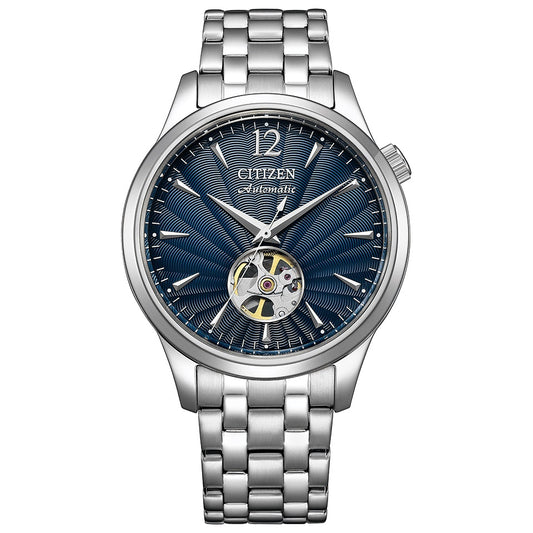 CITIZEN Collection NH9131-73L Blue Automatic Open Heart Men's Watch product image