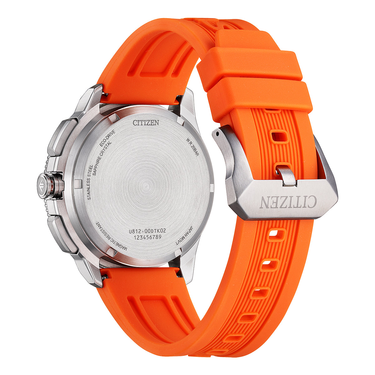 CITIZEN PROMASTER MARINE JV3000-13E Black Orange Eco-Drive Men's Watch product image