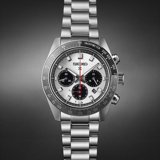 SEIKO Prospex Speedtimer Panda Solar Chronograph Men's Watch SBDL095