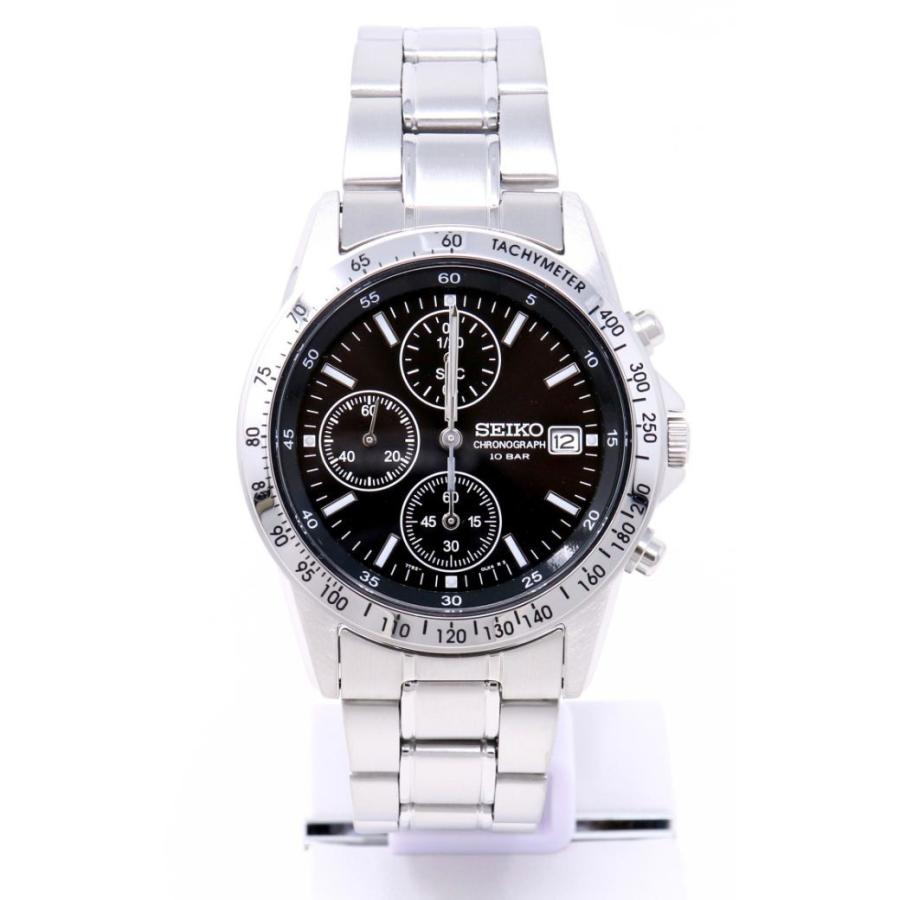 SEIKO Spirit Black Dial Quartz Chronograph Men's Watch SBTQ041