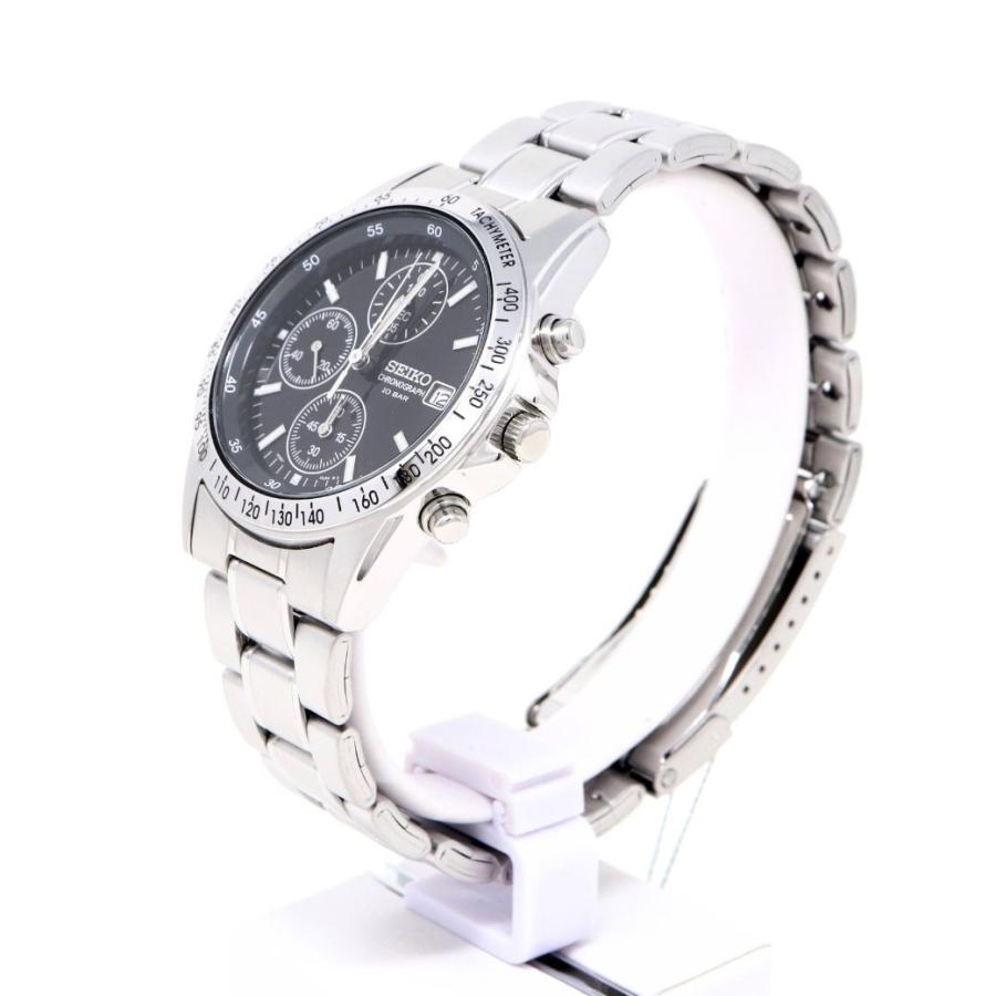 SEIKO Spirit Black Dial Quartz Chronograph Men's Watch SBTQ041