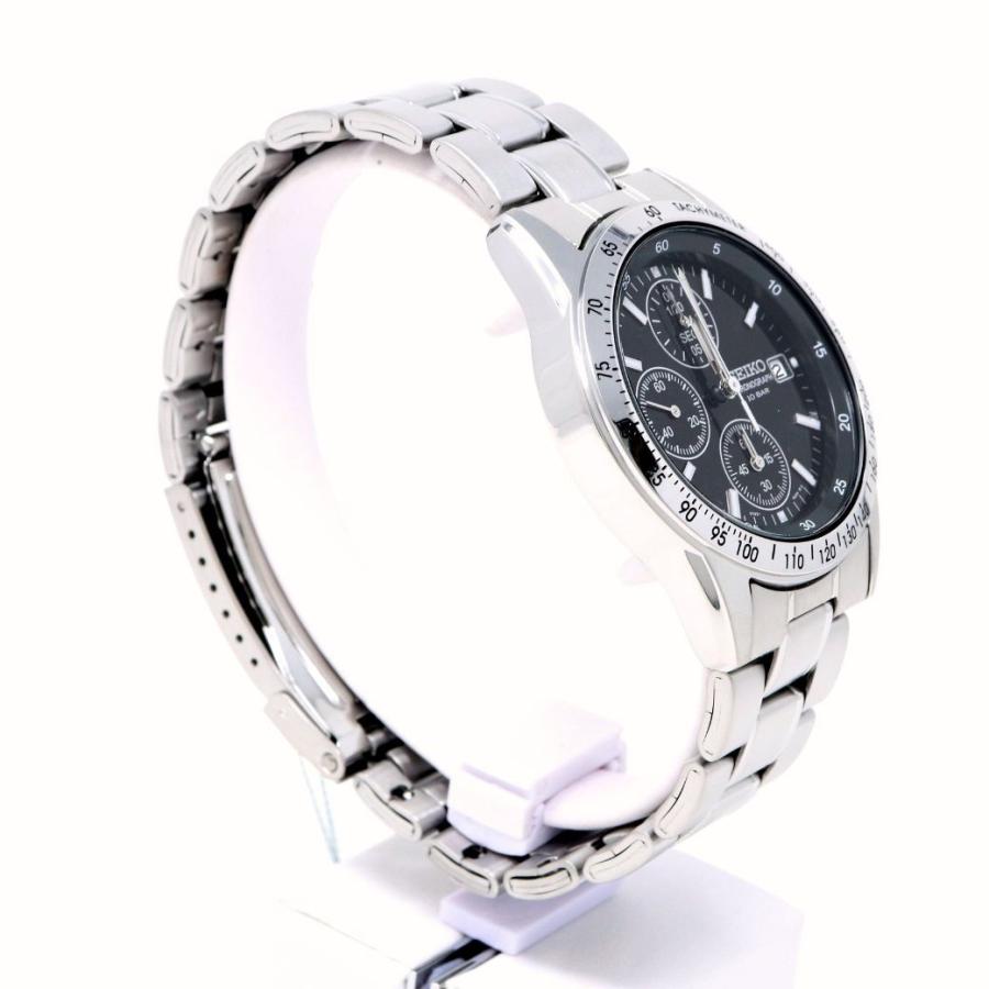 SEIKO Spirit Black Dial Quartz Chronograph Men's Watch SBTQ041