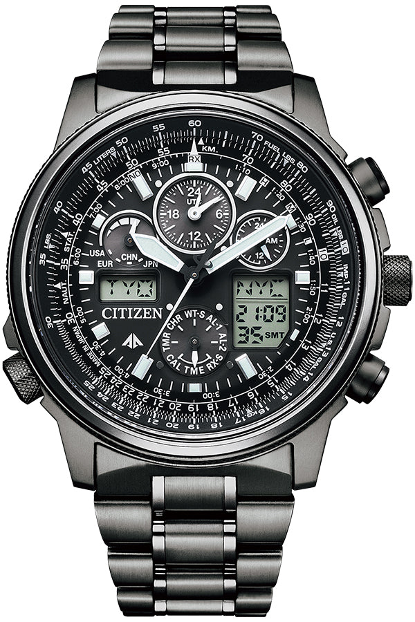 CITIZEN PROMASTER SKY Eco-Drive DLC JY8025-59E Black Men's Watch