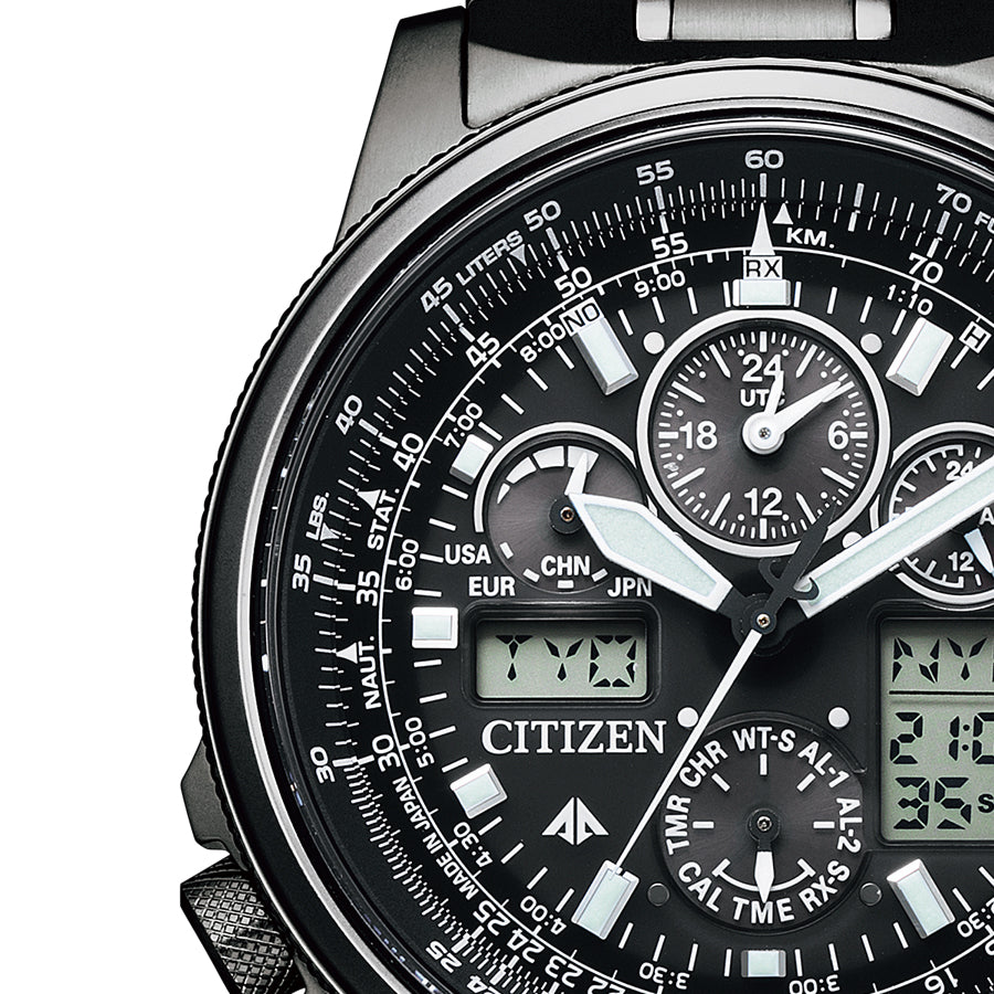 CITIZEN PROMASTER SKY Eco-Drive DLC JY8025-59E Black Men's Watch