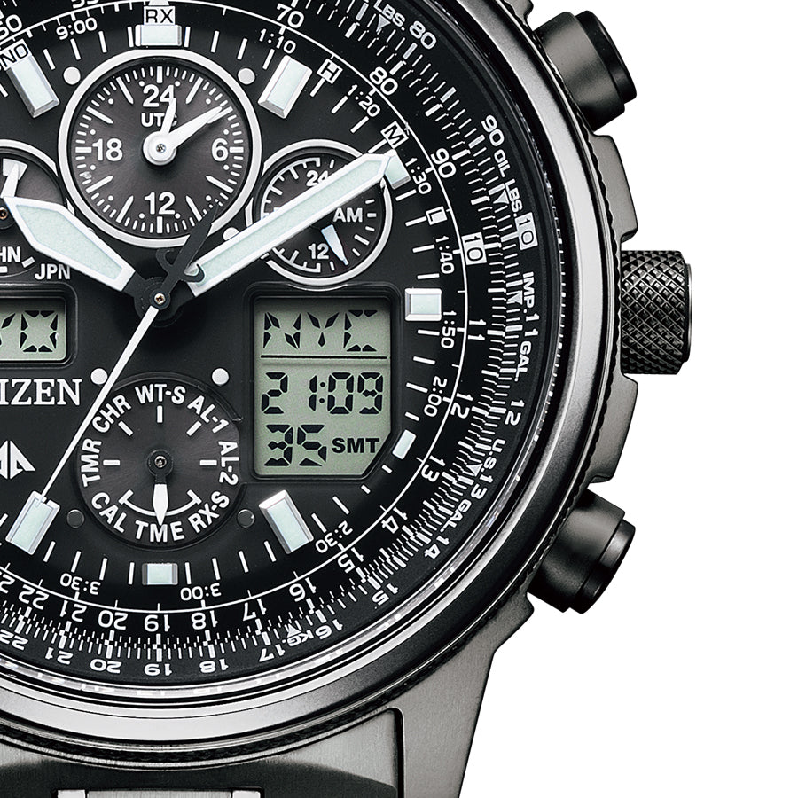 CITIZEN PROMASTER SKY Eco-Drive DLC JY8025-59E Black Men's Watch