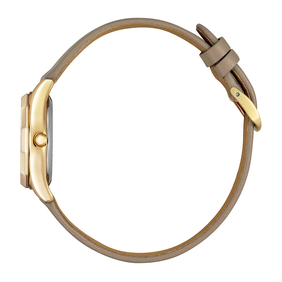 CITIZEN wicca KH3-525-90 Gold Dial Solar Leather Women's Watch product image