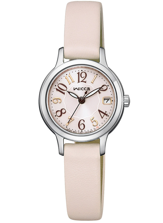 CITIZEN wicca KH4-912-90 Pink Solar Leather Women's Watch product image
