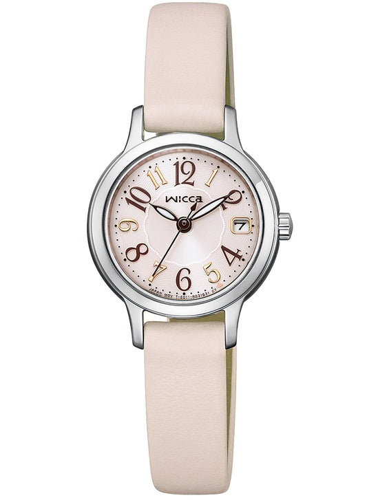 CITIZEN wicca KH4-912-90 Pink Solar Leather Women's Watch product image