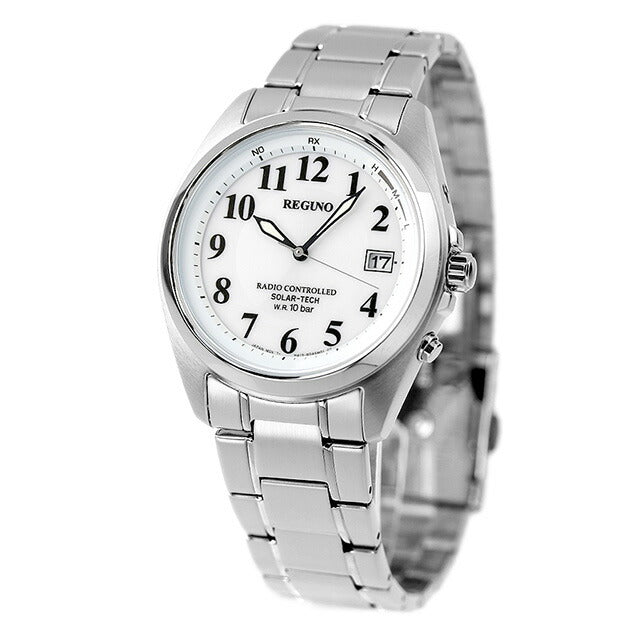 CITIZEN REGUNO KS3-115-11 White Solar Radio-Controlled Men's Watch product image