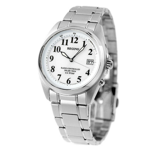 CITIZEN REGUNO KS3-115-11 White Solar Radio-Controlled Men's Watch product image