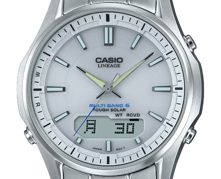 CASIO LINEAGE LCW-M100DE-7AJF White Silver Solar Atomic Men's Watch