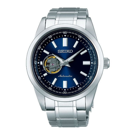 SEIKO Mechanical Skeleton Blue Dial Men's Watch SCVE051