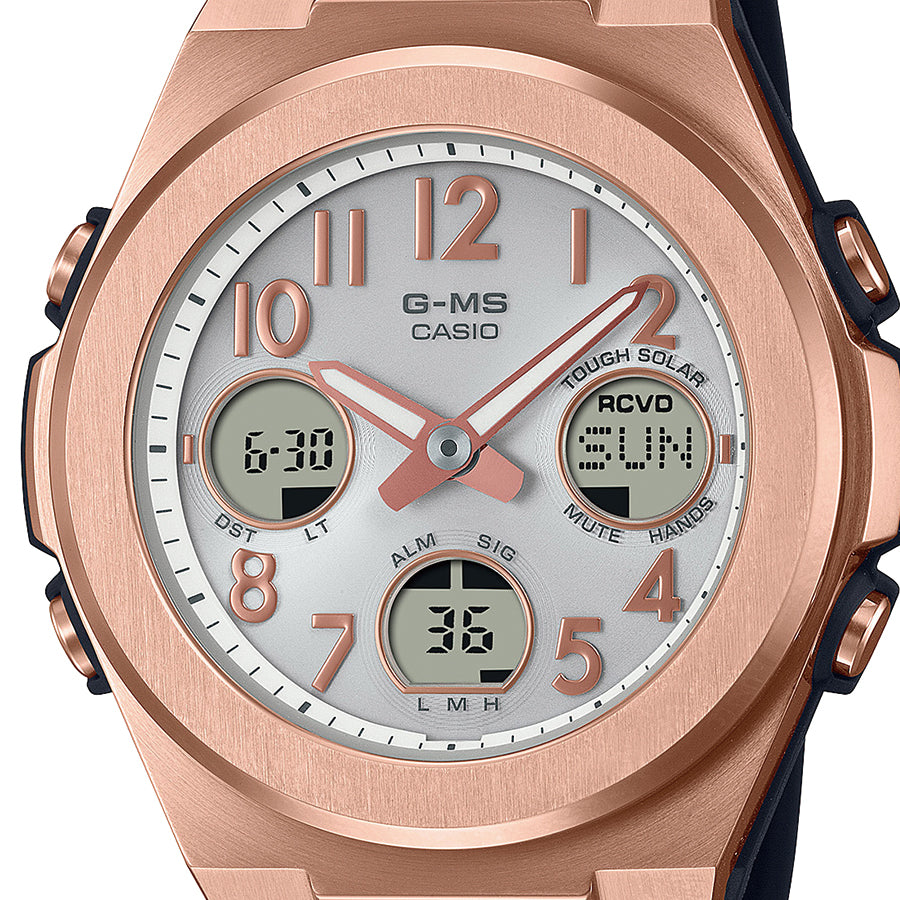 BABY-G G-MS MSG-W610G-1AJF Silver Rose Gold Solar Radio-Controlled Women's Watch product image