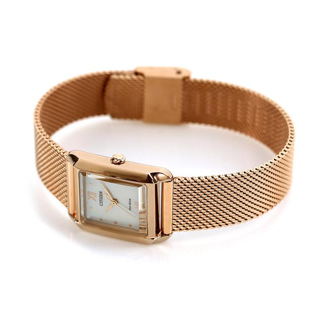 CITIZEN L Square Collection EW5593-64D Eco-Drive Women's Watch Gold
